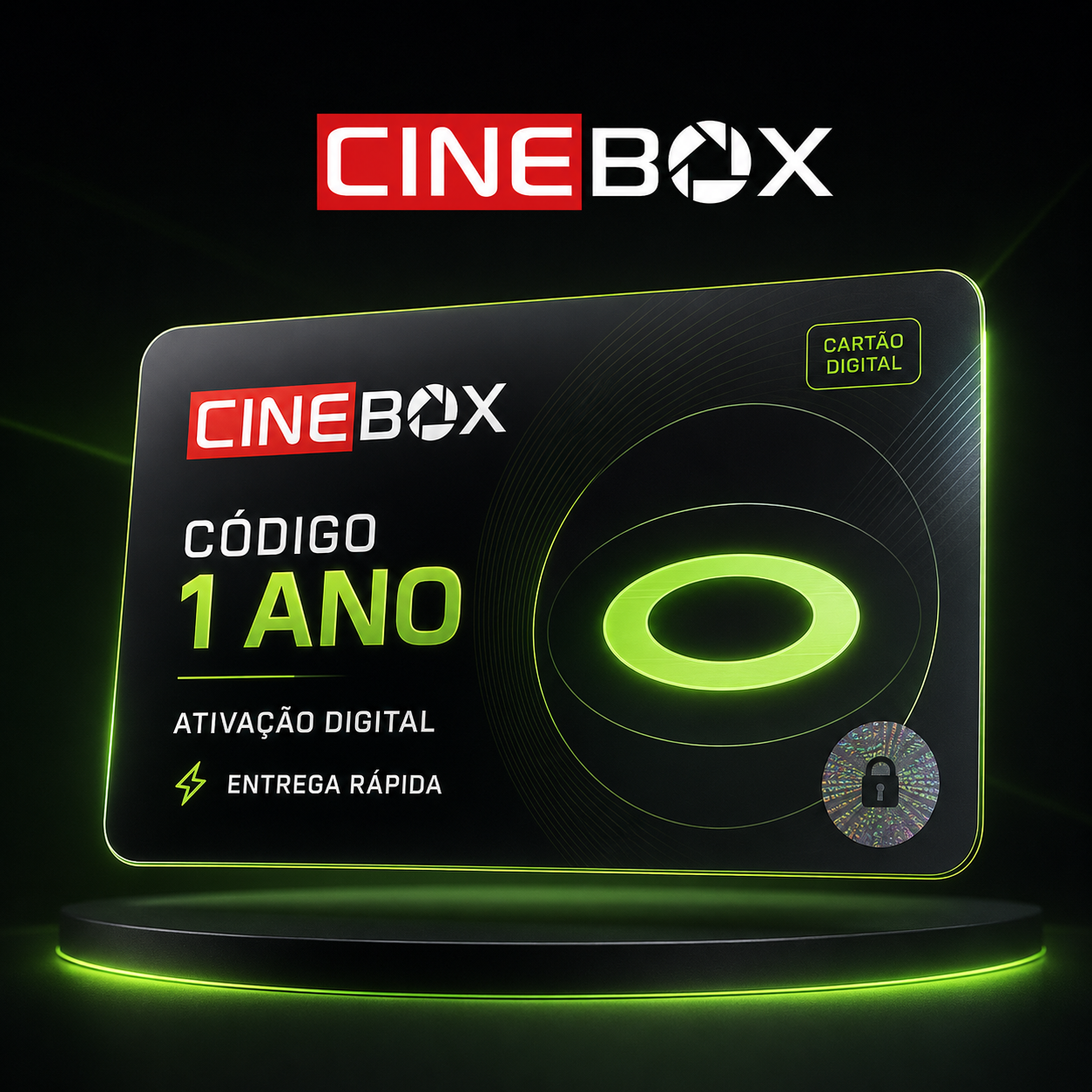 Ativação do Cinebox por 1 ano - Código Cinebox