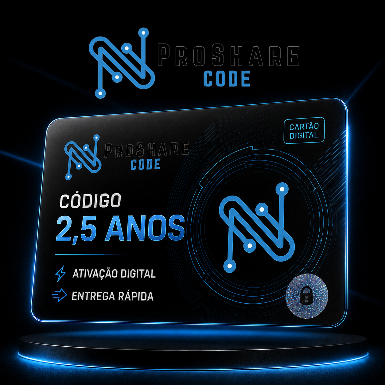 Ativação ProShare / Prime Vision – Código 2,5 Anos