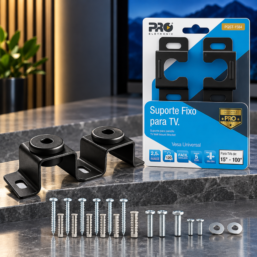 SUPORTE TV FIXO PROELETRONICO – Compre Já e Instale com Praticidade!